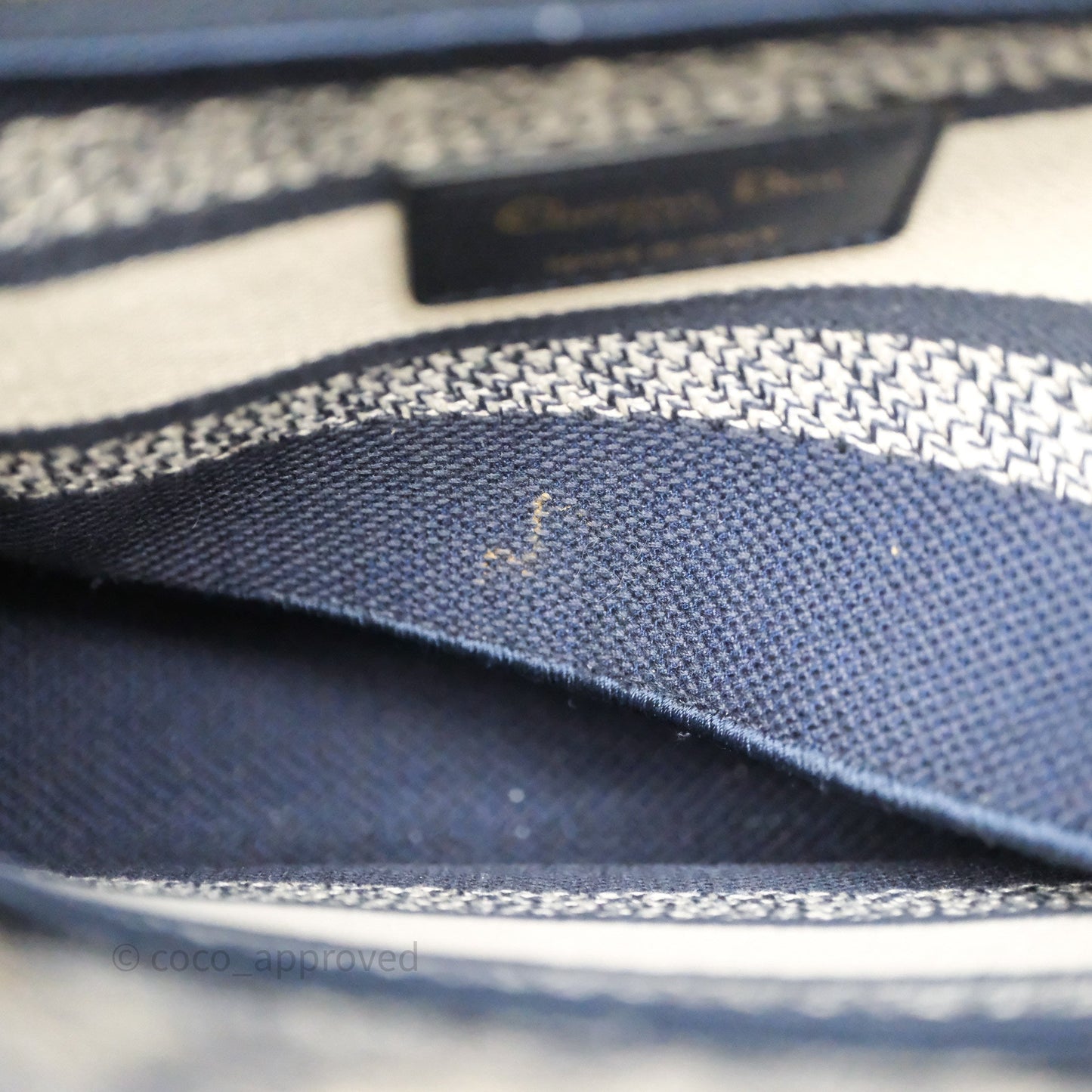 Christian Dior Medium Lady D-Lite Bag Blue Toile de Jouy Reverse Embroidery