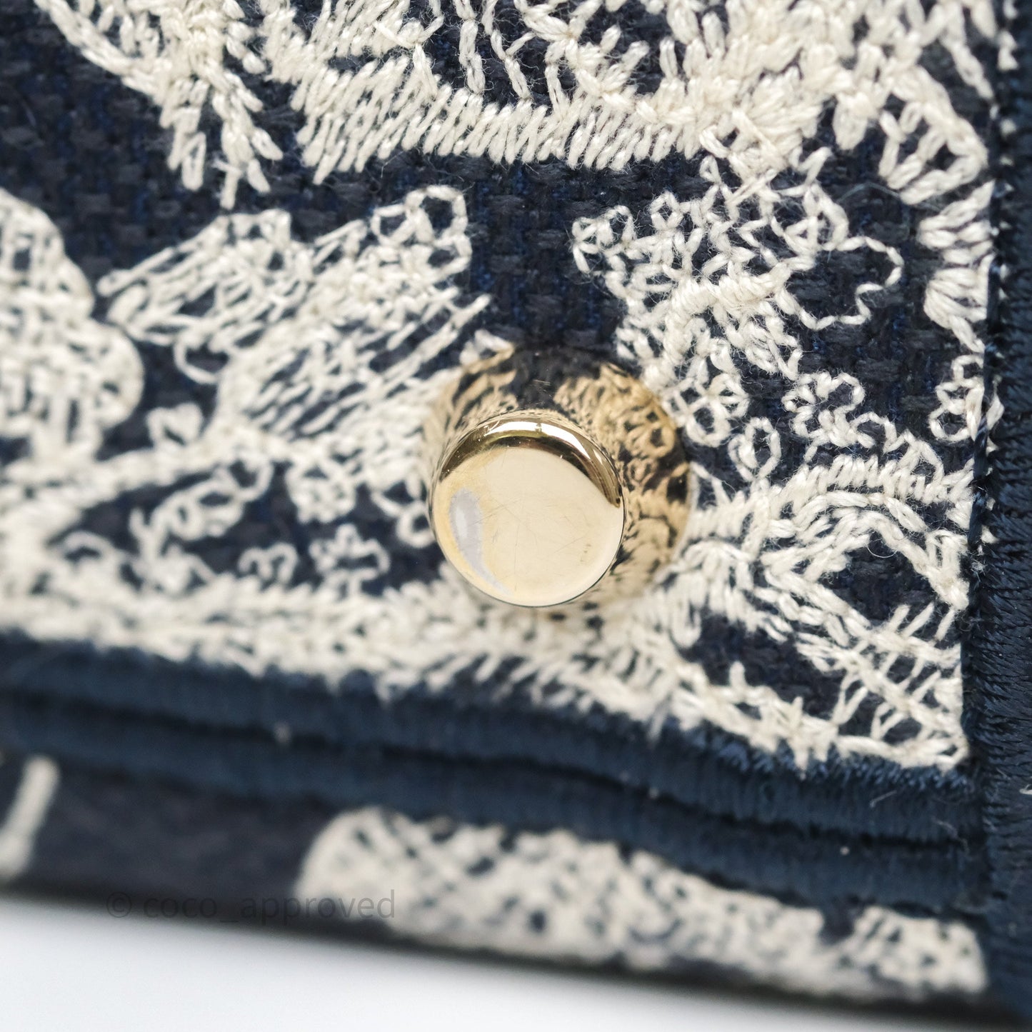 Christian Dior Medium Lady D-Lite Bag Blue Toile de Jouy Reverse Embroidery
