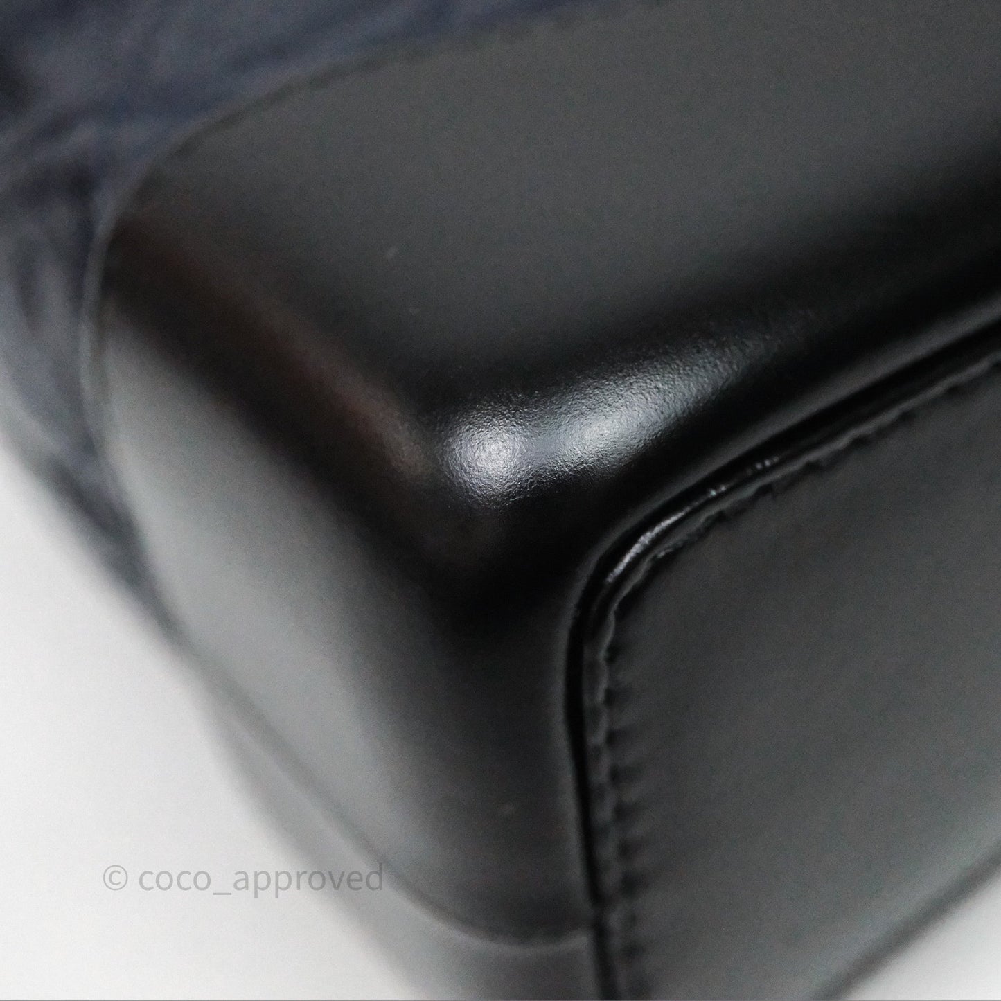 Chanel Small Gabrielle Backpack Navy Black Aged Calfskin