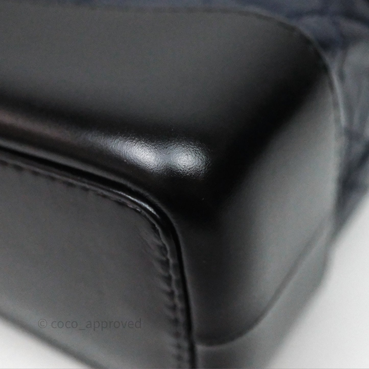 Chanel Small Gabrielle Backpack Navy Black Aged Calfskin