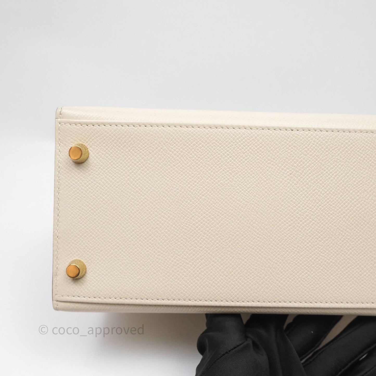 Hermes Kelly 28 Sellier Craie 10 Epsom Gold Hardware