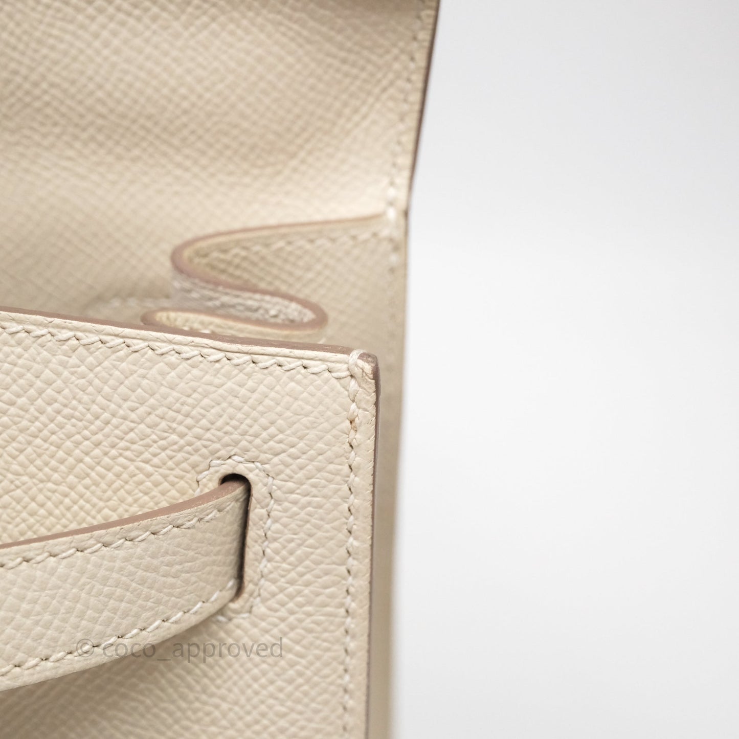 Hermes Kelly 28 Sellier Craie 10 Epsom Gold Hardware