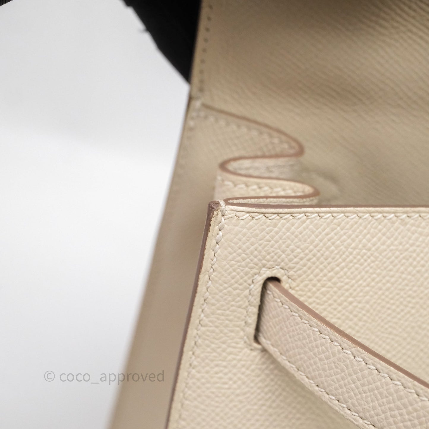 Hermes Kelly 28 Sellier Craie 10 Epsom Gold Hardware