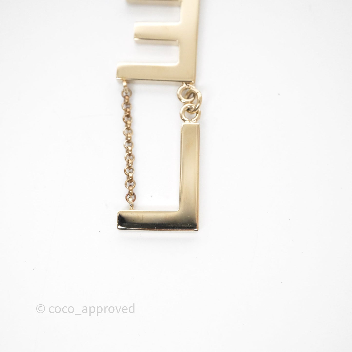 Chanel Letter Cha-Nel Logo Drop Earrings Gold Tone 21V