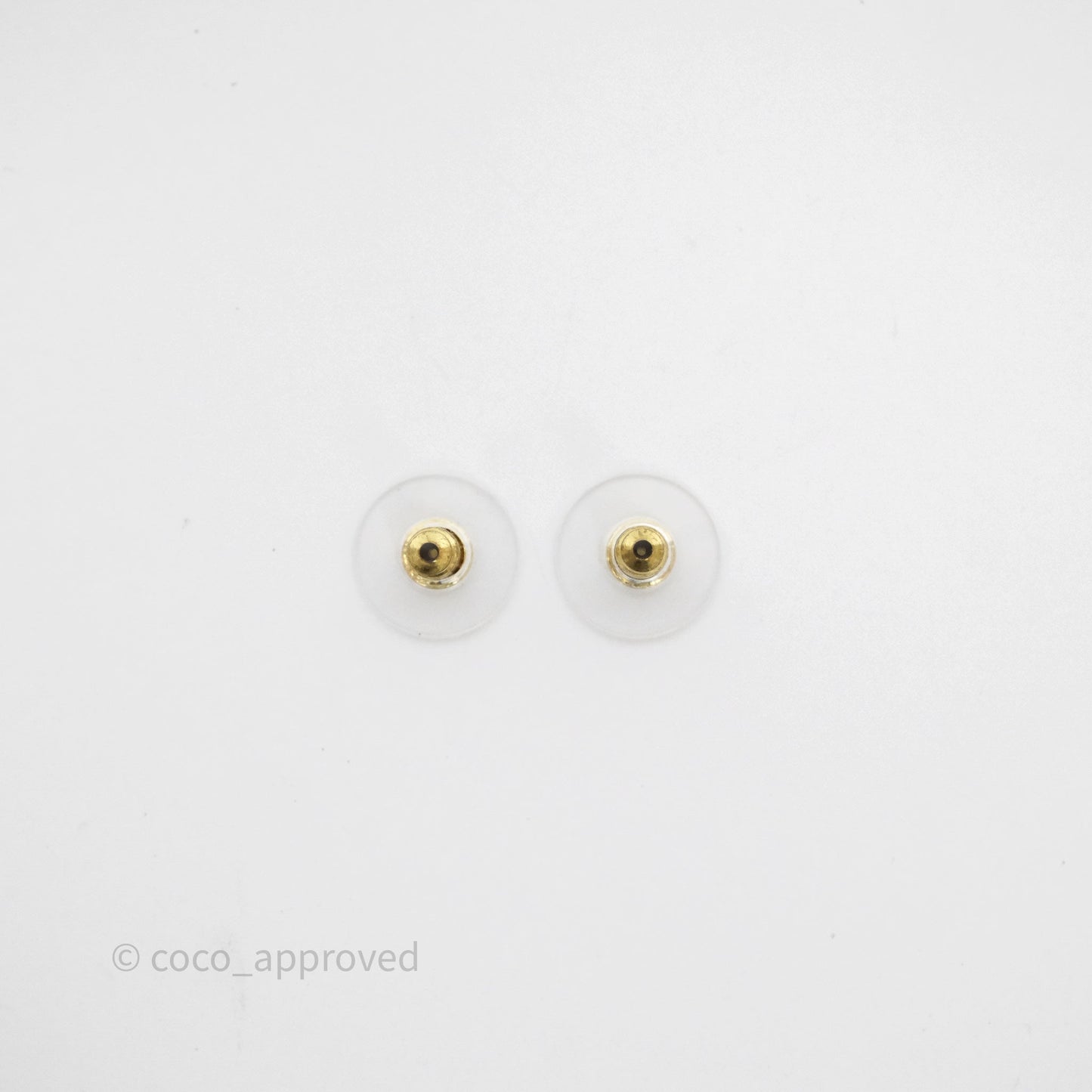 Chanel Letter Cha-Nel Logo Drop Earrings Gold Tone 21V