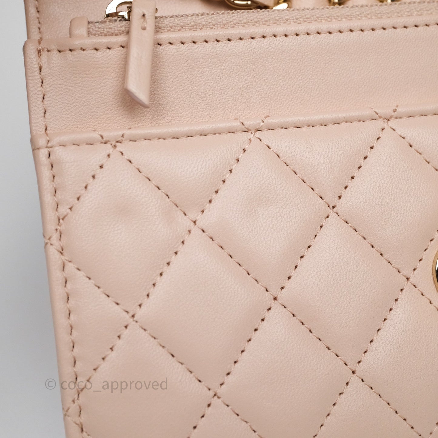 Chanel Trendy CC WOC Quilted Pink Lambskin Gold Hardware