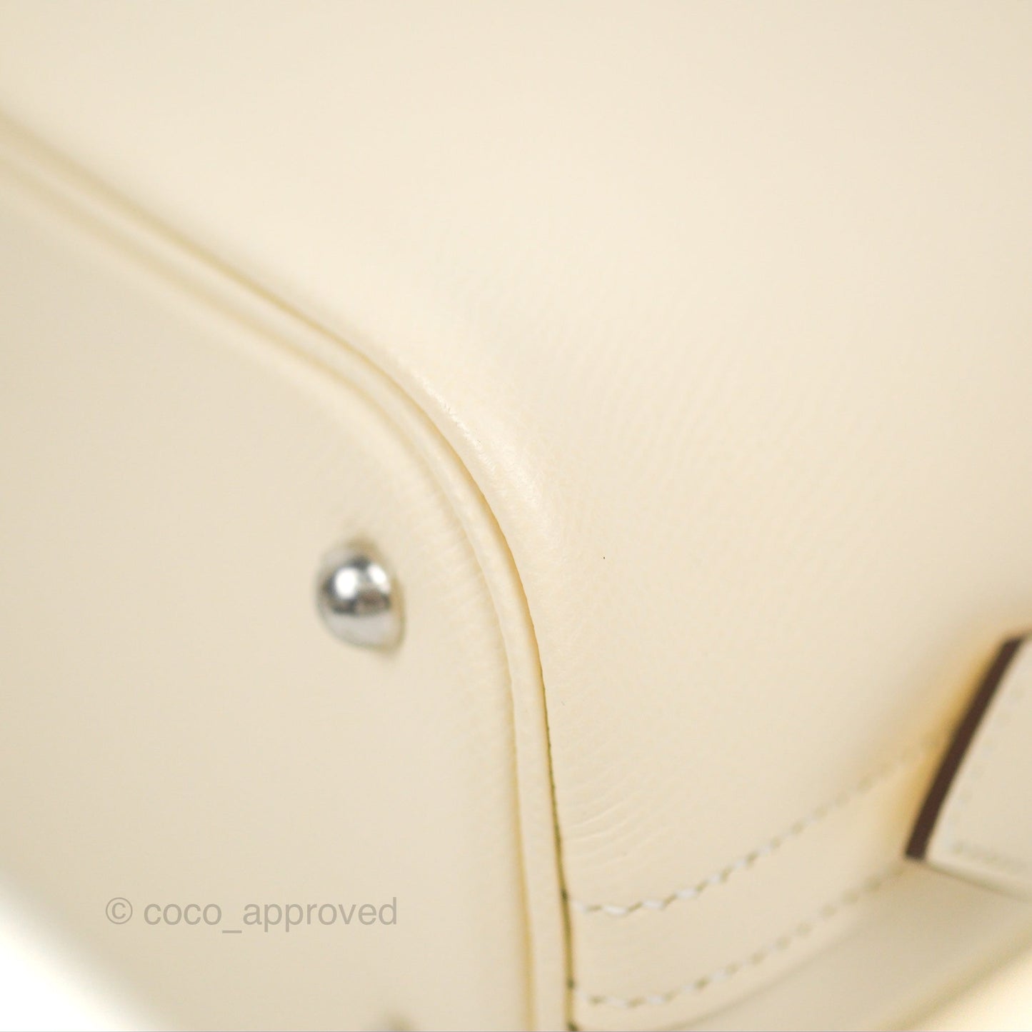 Hermès Bolide 1923 25 Nata Epsom Palladium Hardware