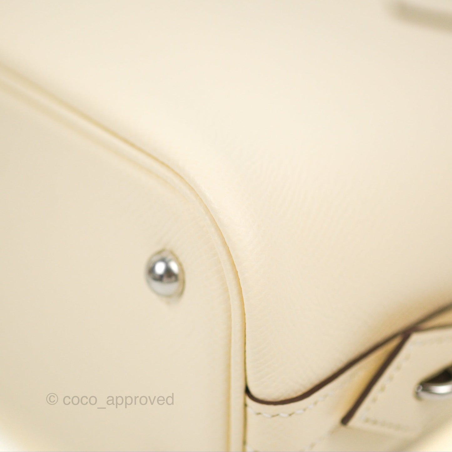 Hermès Bolide 1923 25 Nata Epsom Palladium Hardware