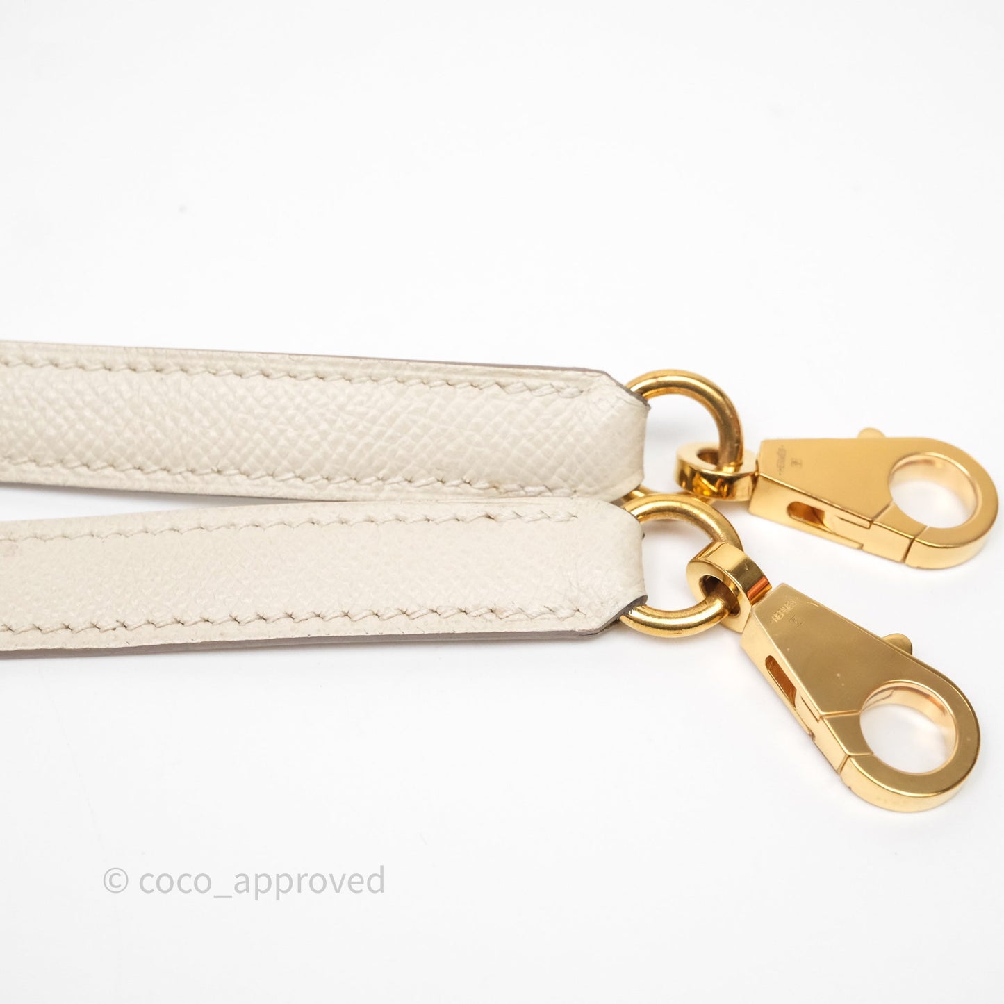 Hermes Kelly 28 Sellier Craie 10 Epsom Gold Hardware