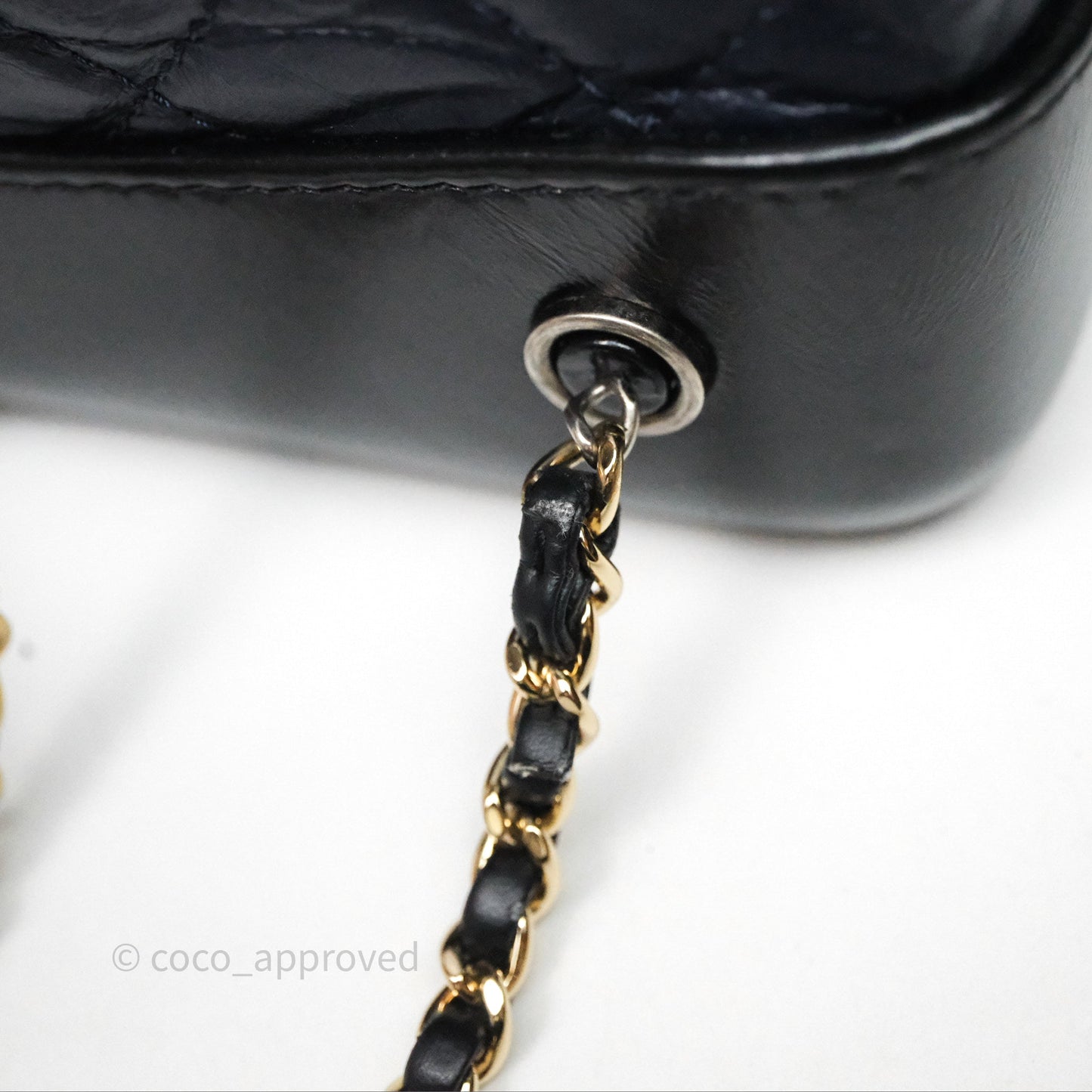 Chanel Small Gabrielle Backpack Navy Black Aged Calfskin