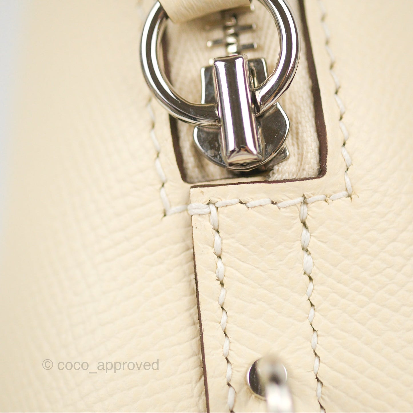 Hermès Bolide 1923 25 Nata Epsom Palladium Hardware