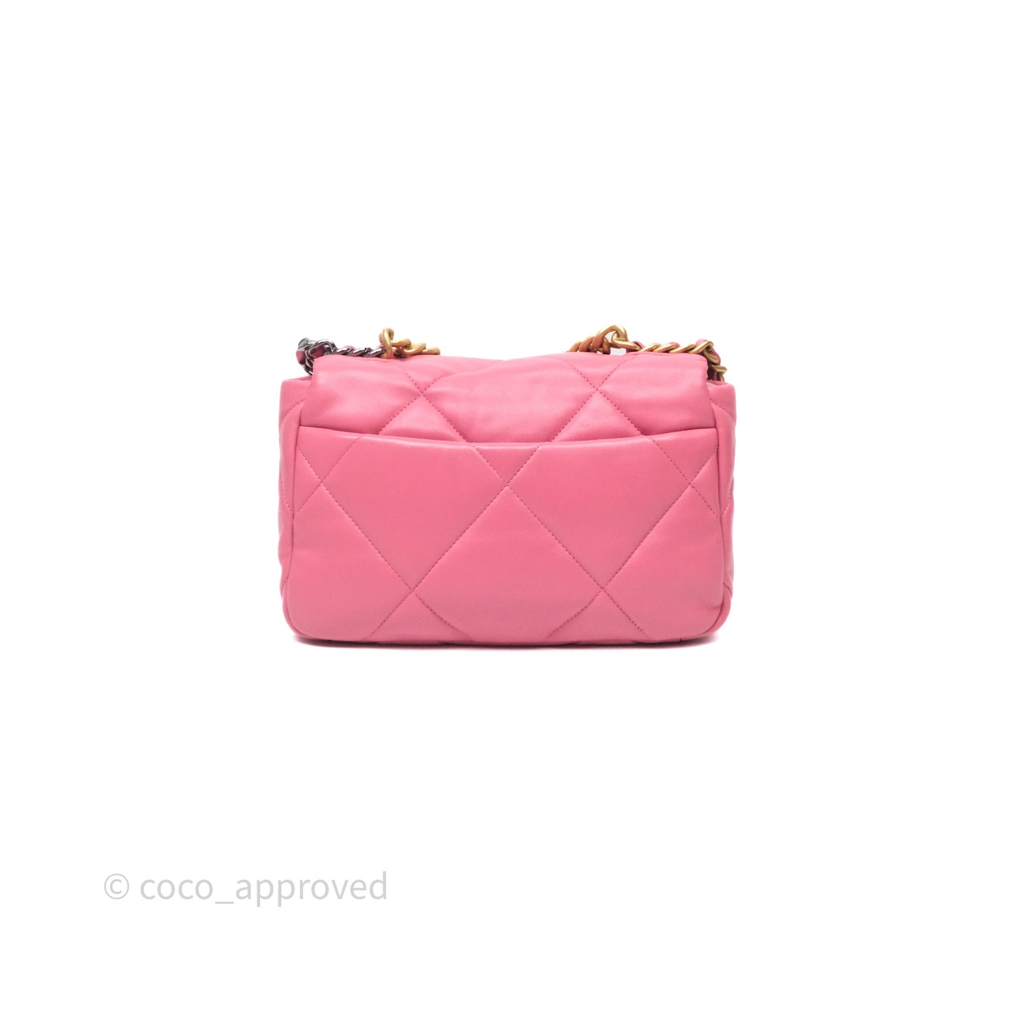 Chanel 19 Small Pink Mixed Hardware