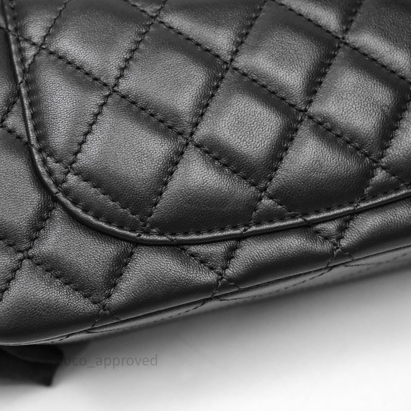 Chanel Mini Rectangular Flap with Camellia Adjustable Chain Black Lambskin Aged Gold Hardware