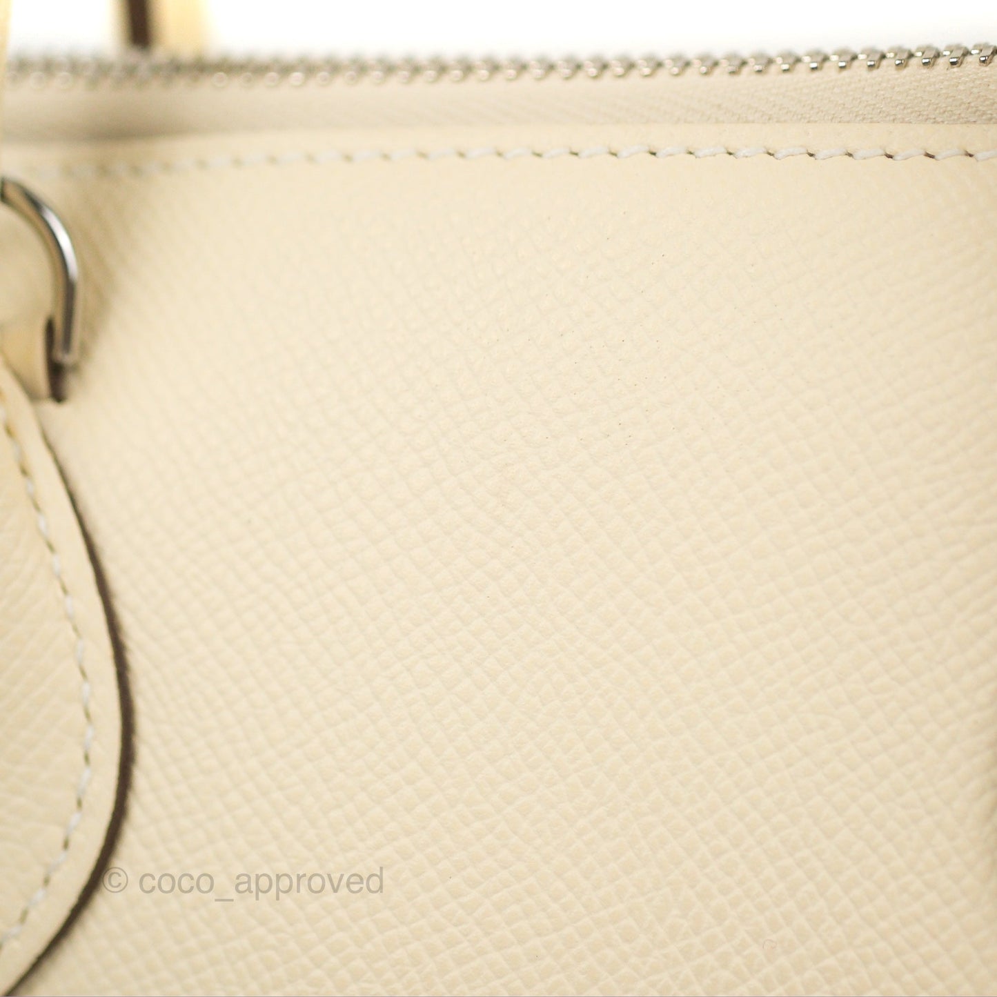 Hermès Bolide 1923 25 Nata Epsom Palladium Hardware
