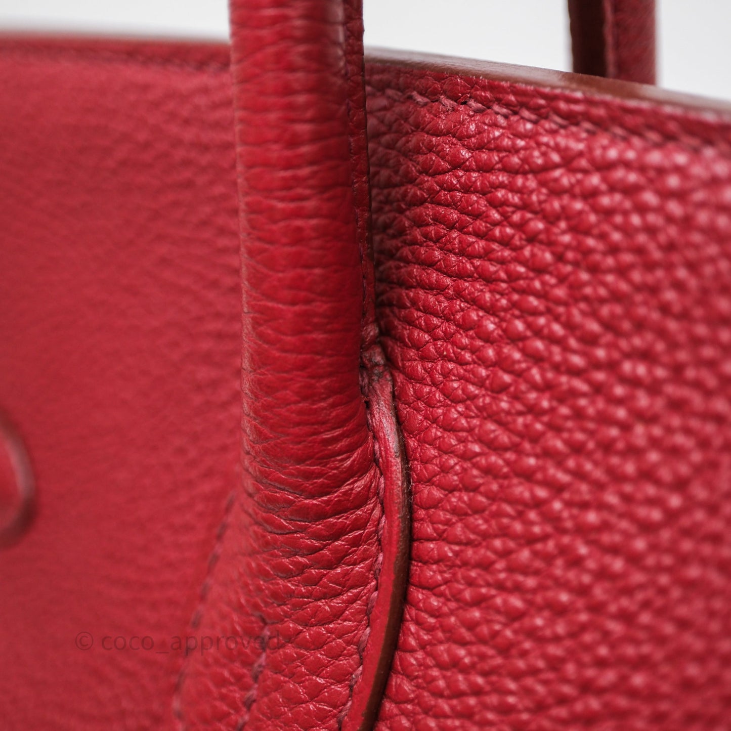 Hermès Birkin 35 Red Togo Gold Hardware