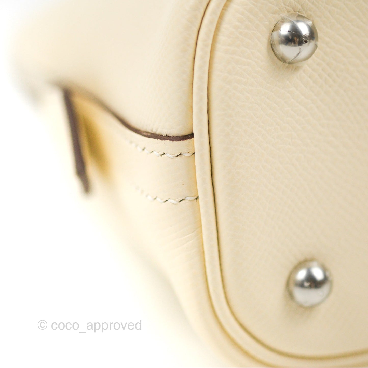 Hermès Bolide 1923 25 Nata Epsom Palladium Hardware