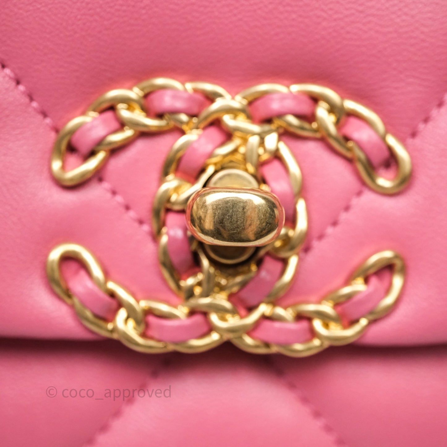 Chanel 19 Small Pink Mixed Hardware