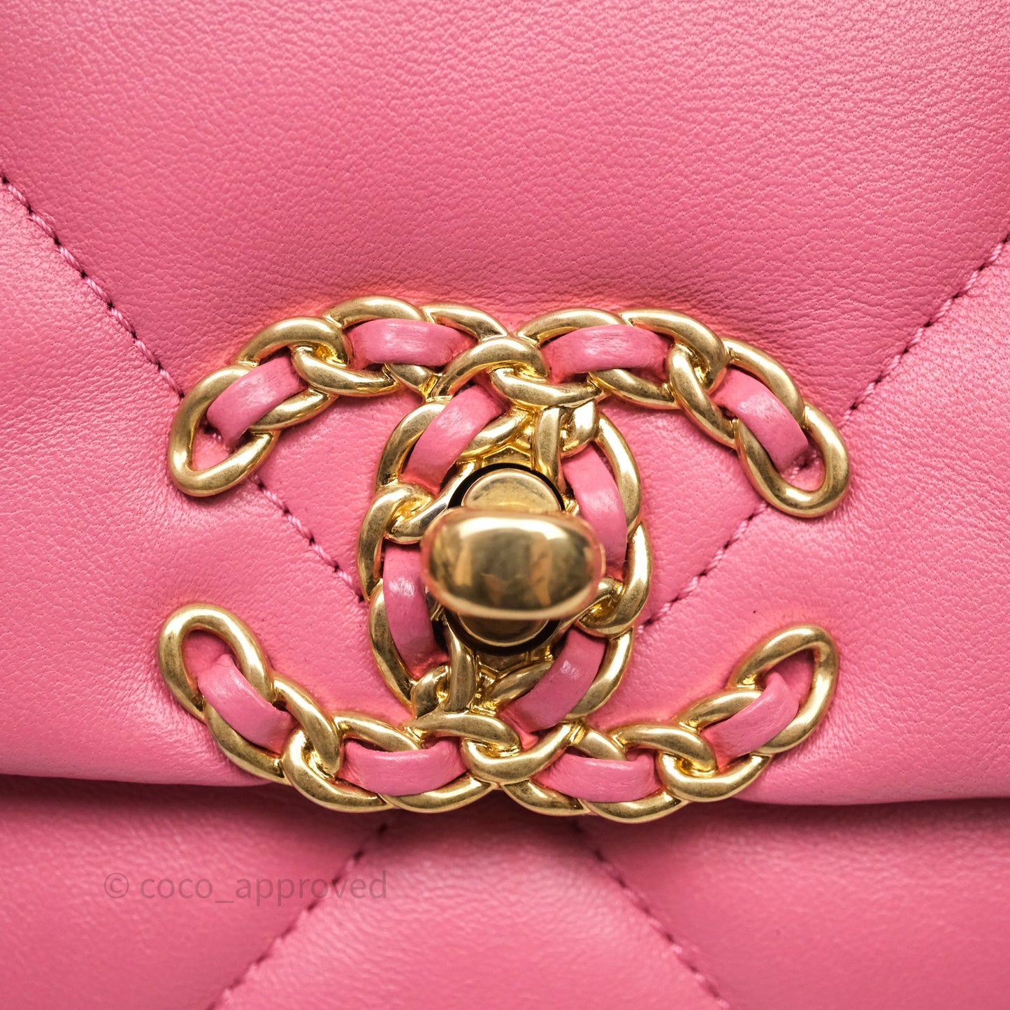 Chanel 19 Small Pink Mixed Hardware