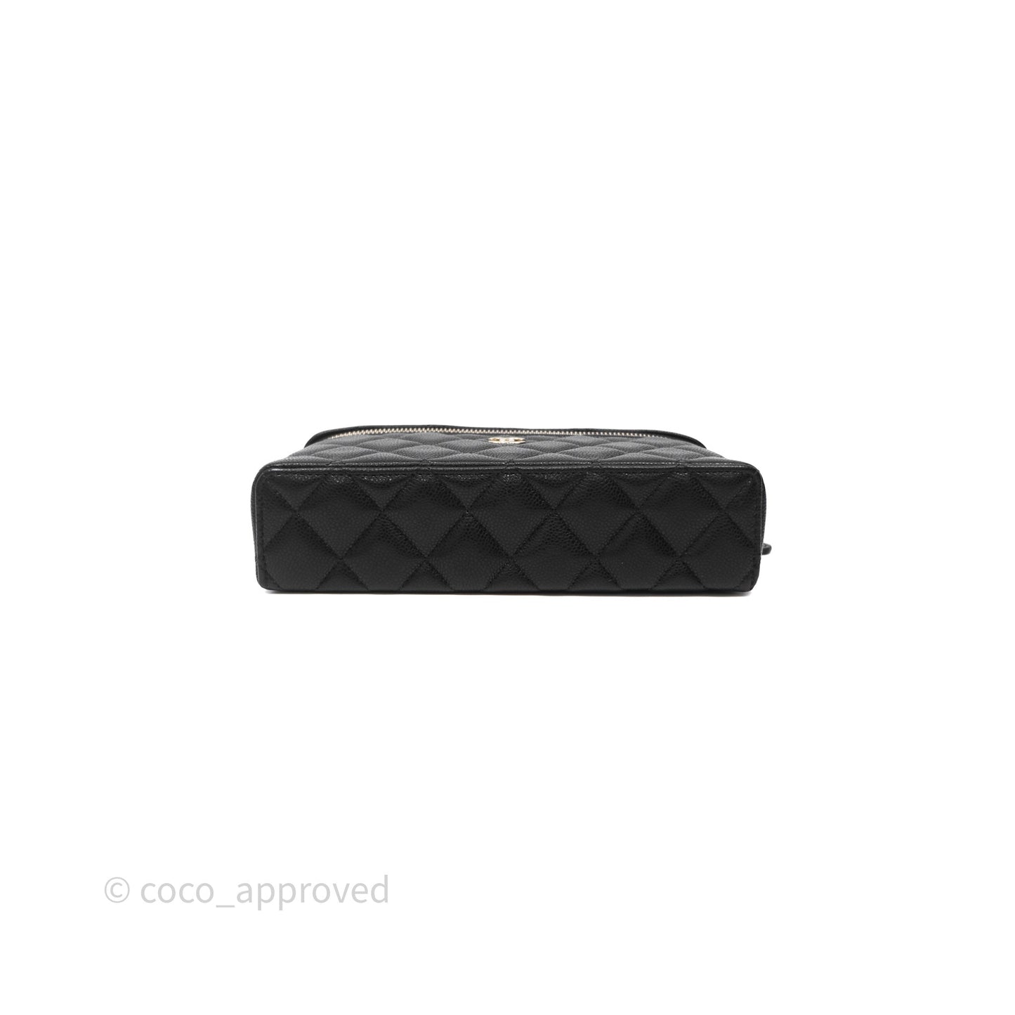 Chanel Top Handle Vanity with Chain Black Caviar Gold Hardware