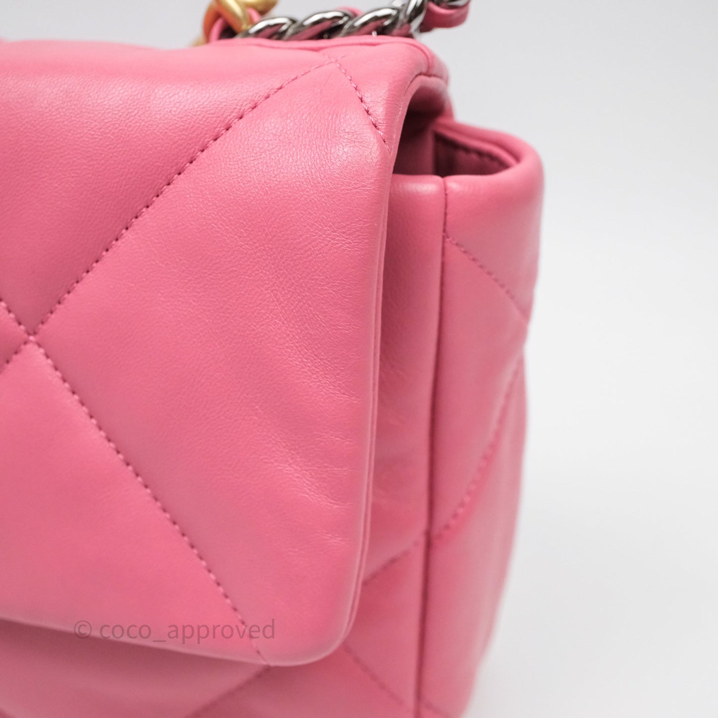 Chanel 19 Small Pink Mixed Hardware