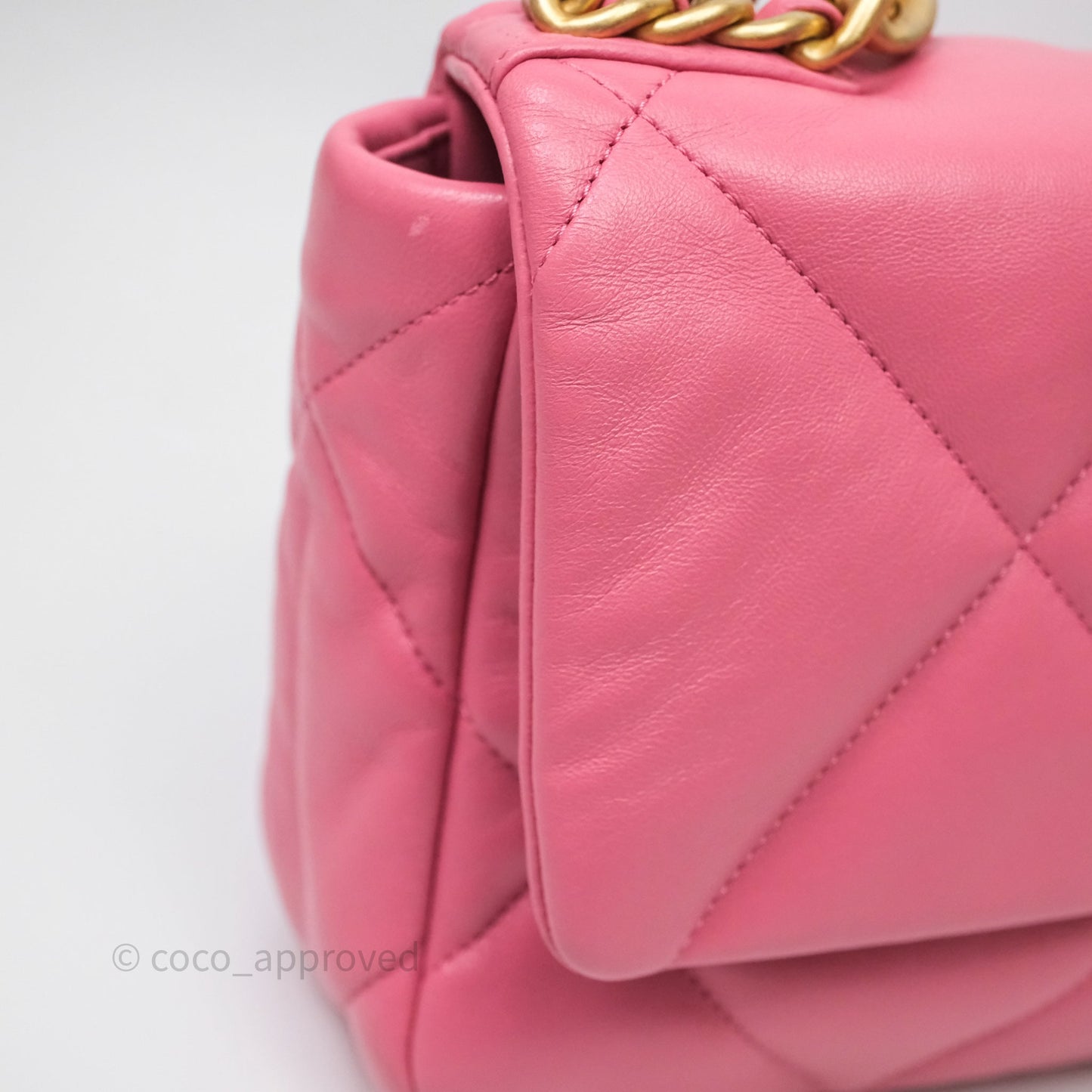 Chanel 19 Small Pink Mixed Hardware