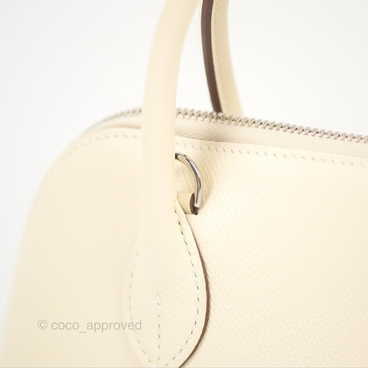 Hermès Bolide 1923 25 Nata Epsom Palladium Hardware
