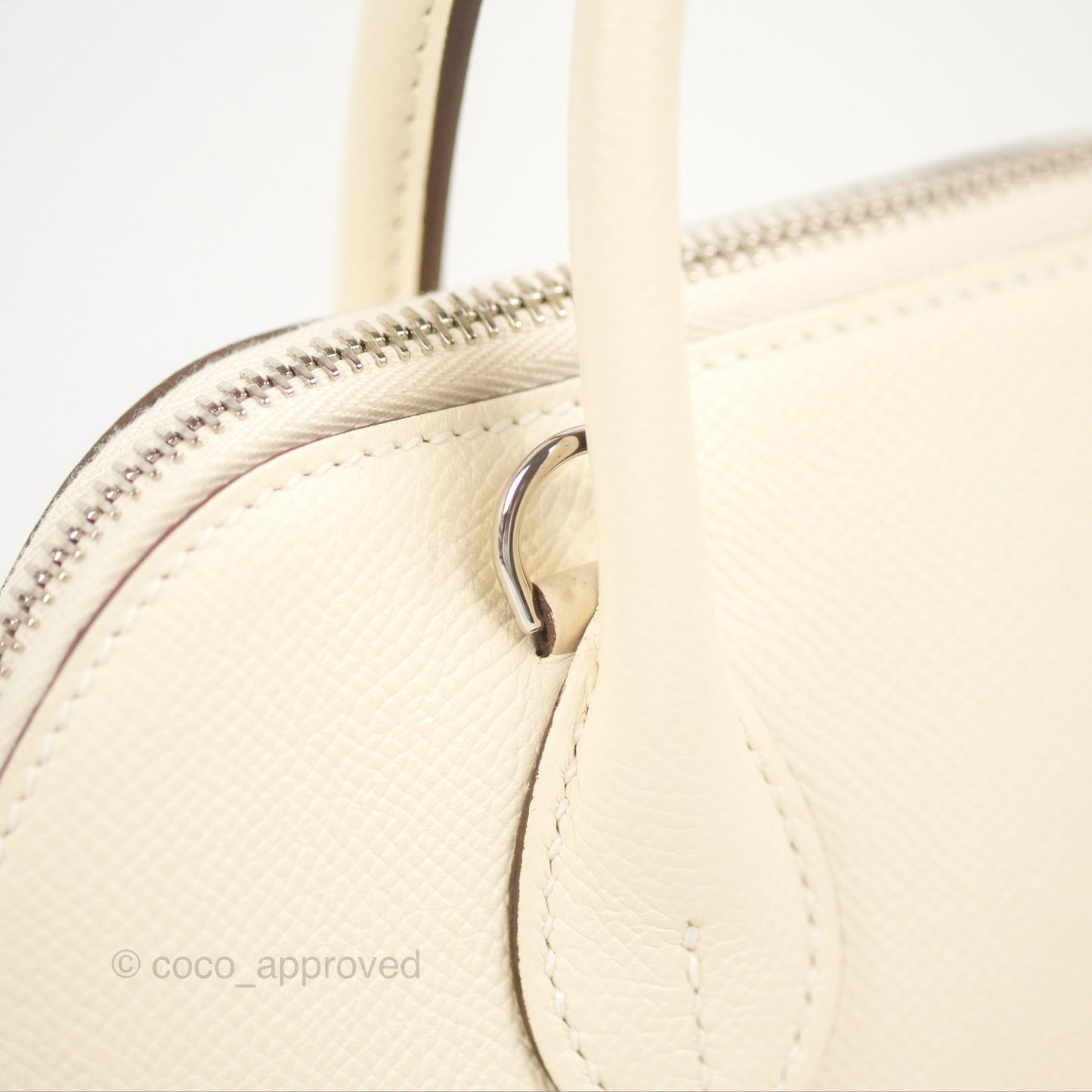 Hermès Bolide 1923 25 Nata Epsom Palladium Hardware