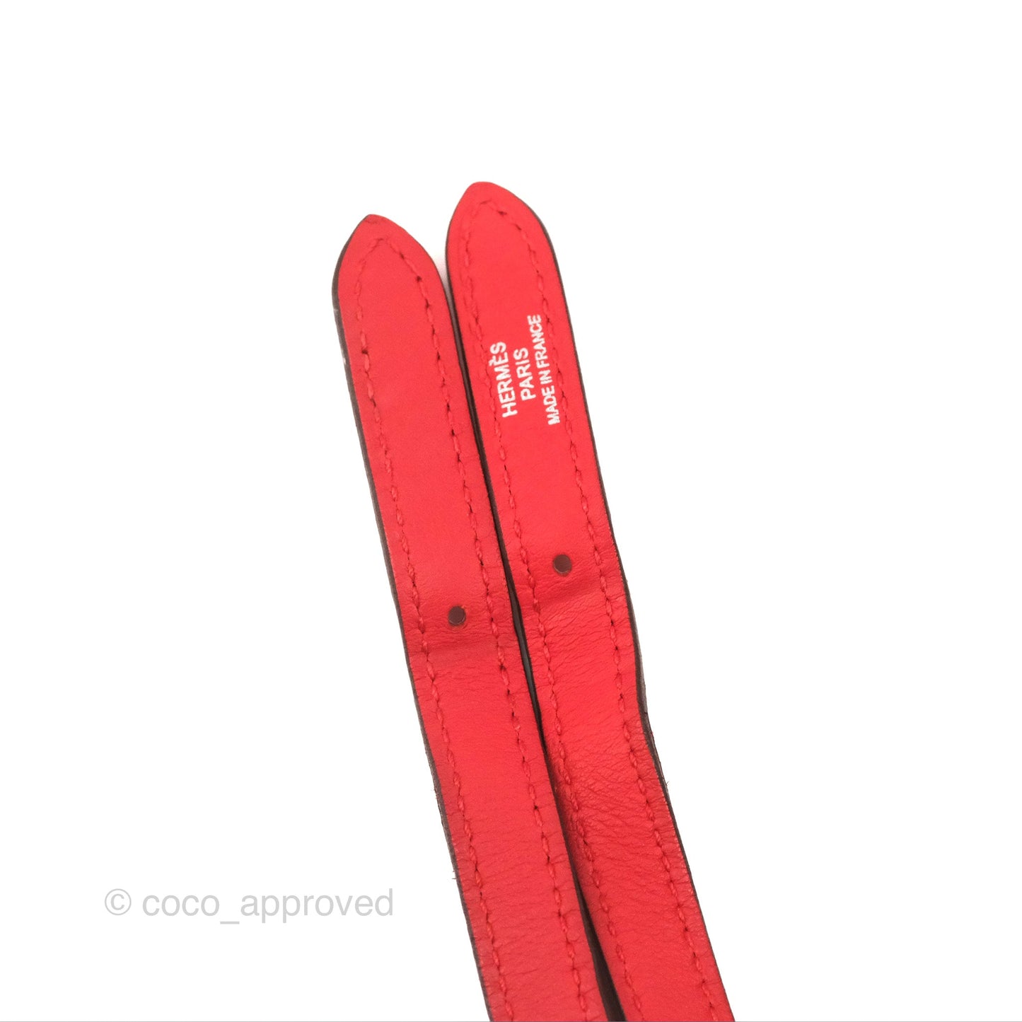Hermès Halzan 22 Mini Red Swift Palladium Hardware
