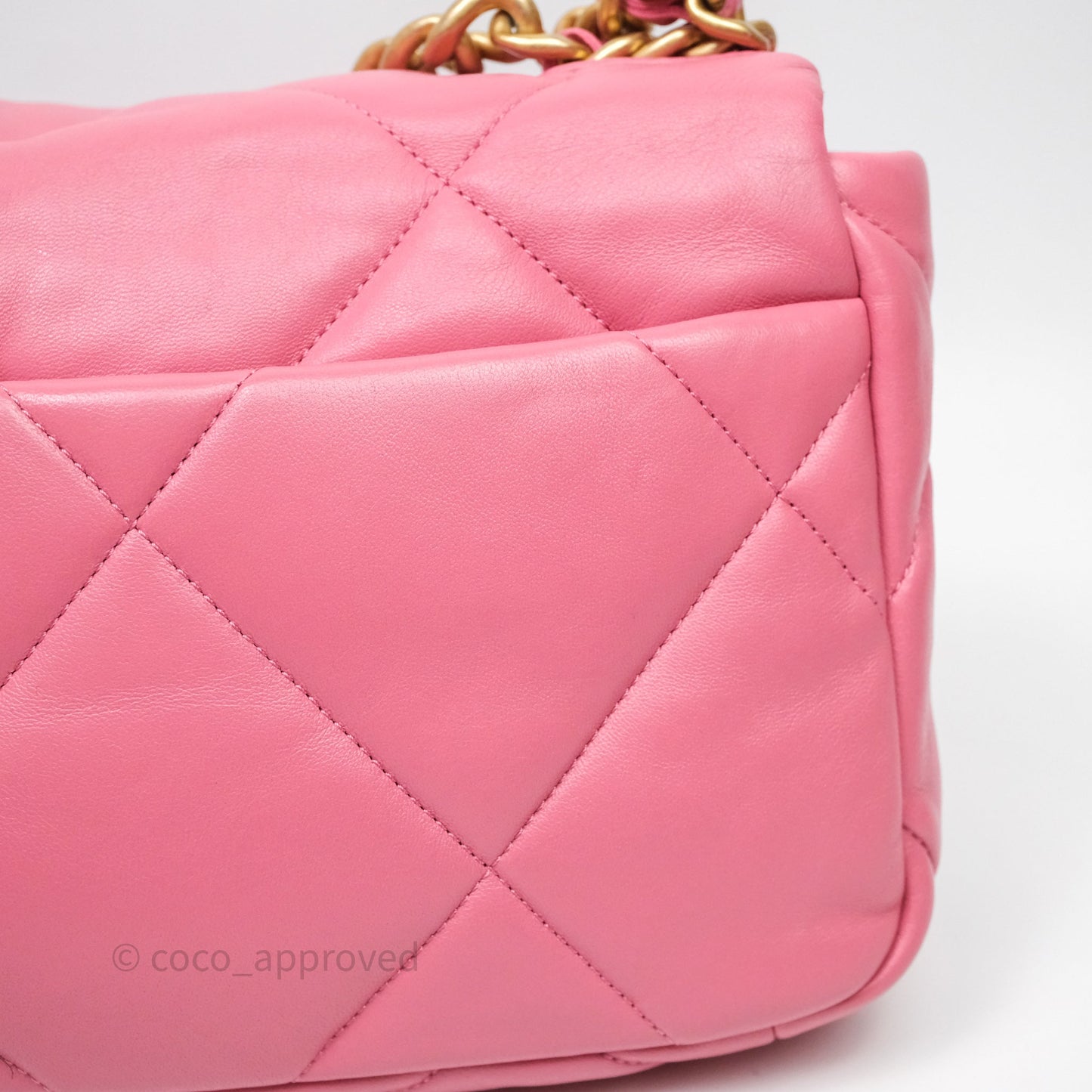 Chanel 19 Small Pink Mixed Hardware