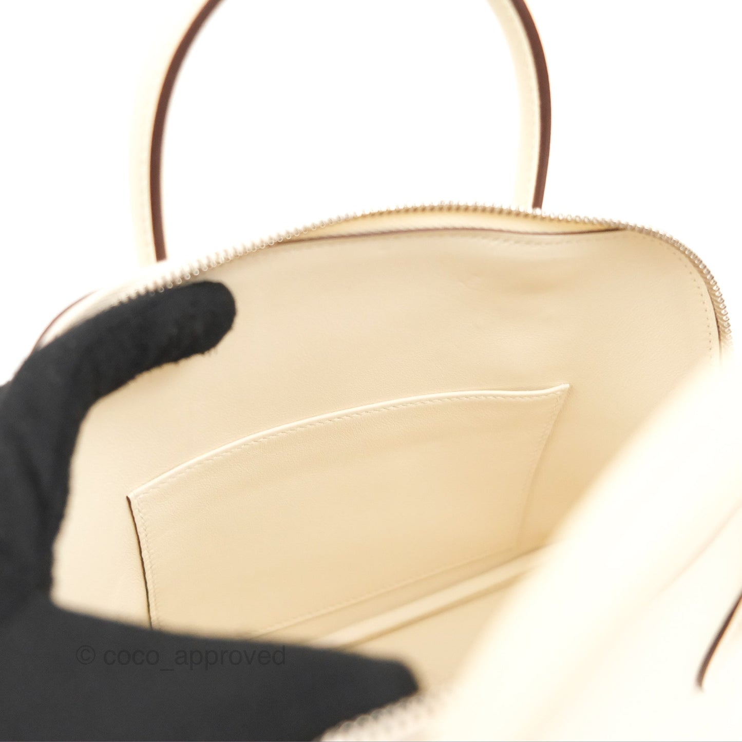 Hermès Bolide 1923 25 Nata Epsom Palladium Hardware