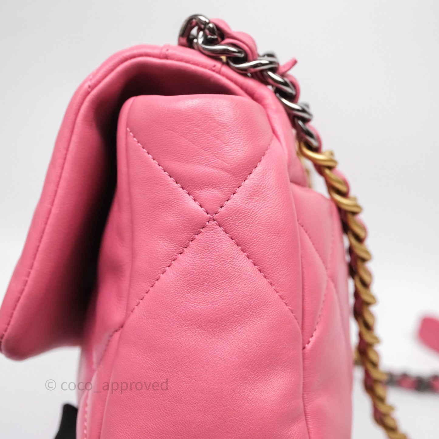 Chanel 19 Small Pink Mixed Hardware