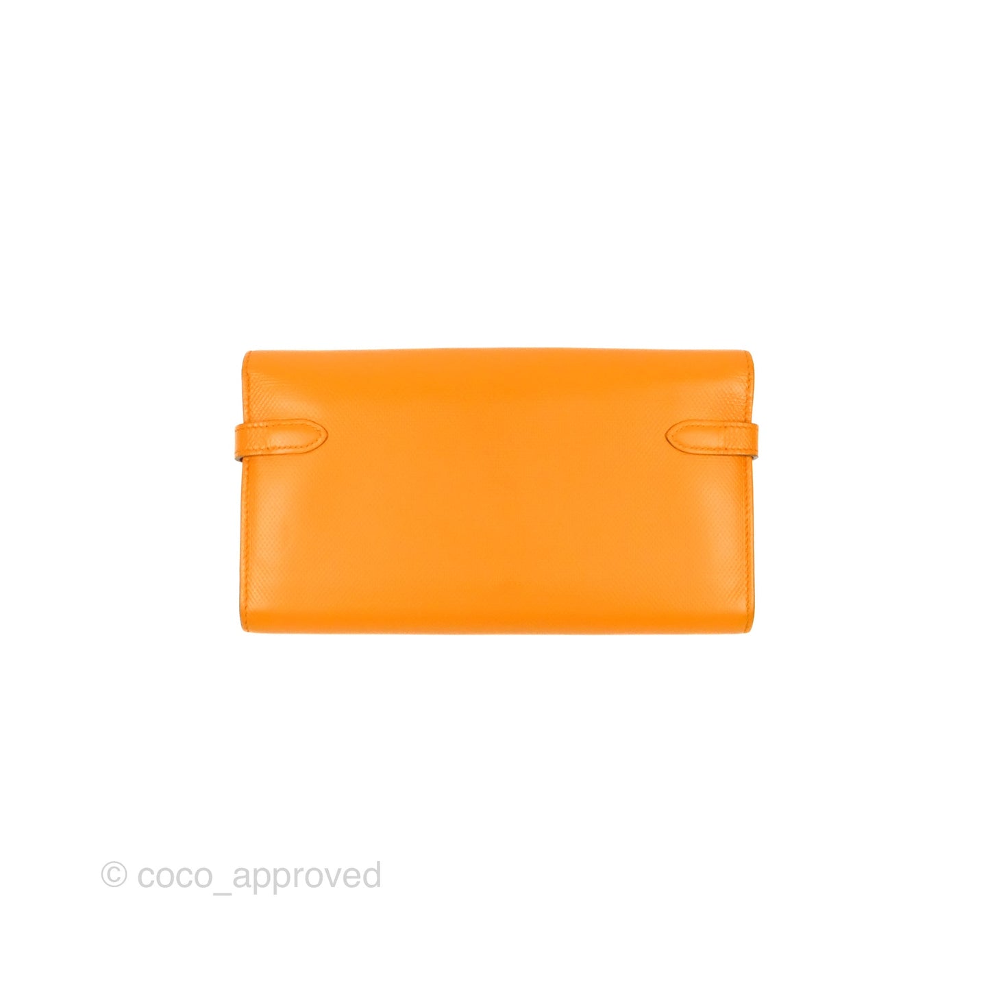 Hermès Kelly Long Wallet Jaune d'or Grain d’H Palladium Hardware