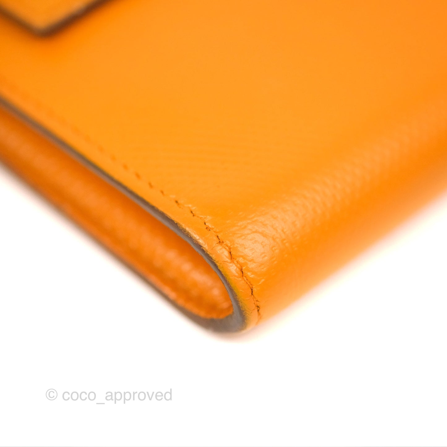 Hermès Kelly Long Wallet Jaune d'or Grain d’H Palladium Hardware