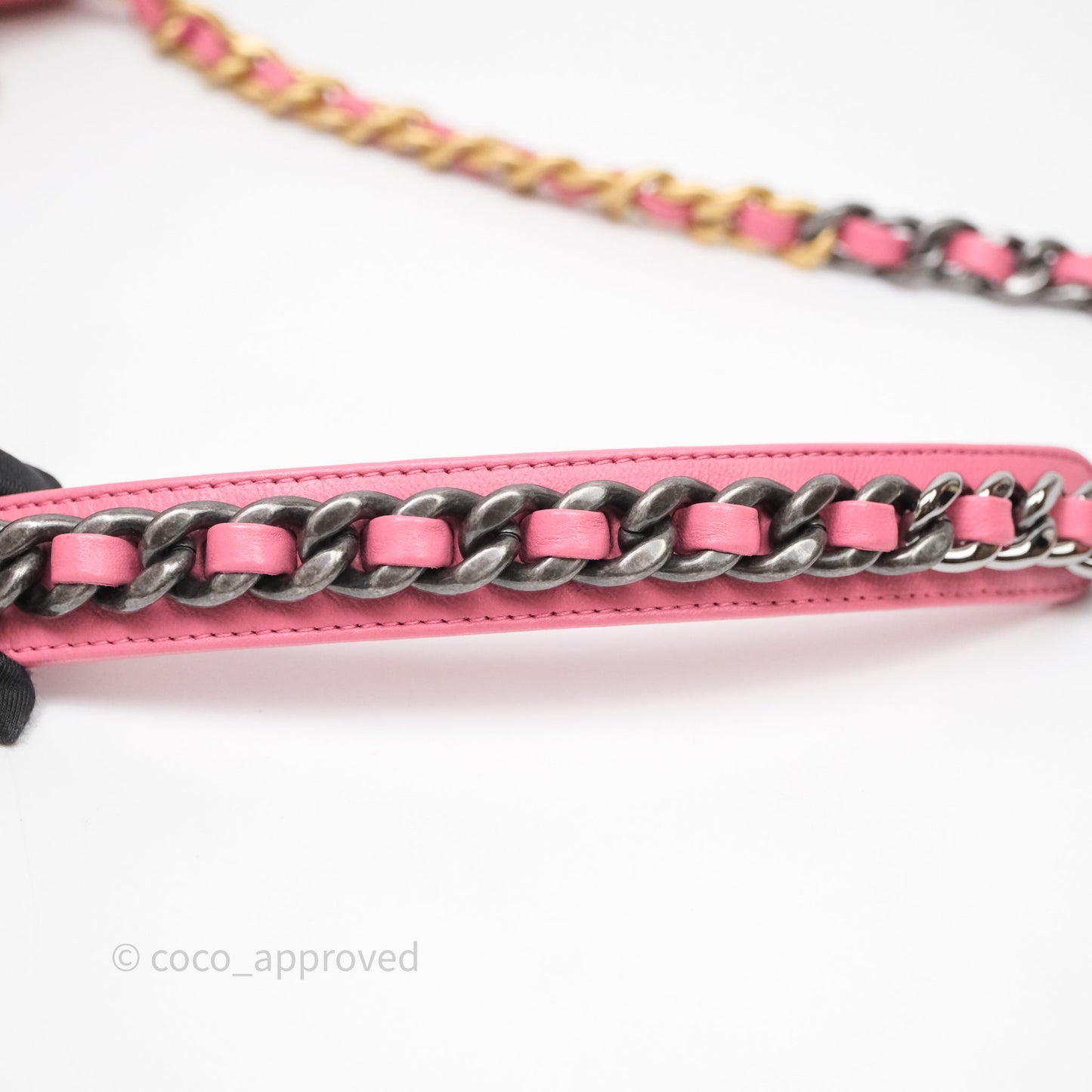 Chanel 19 Small Pink Mixed Hardware