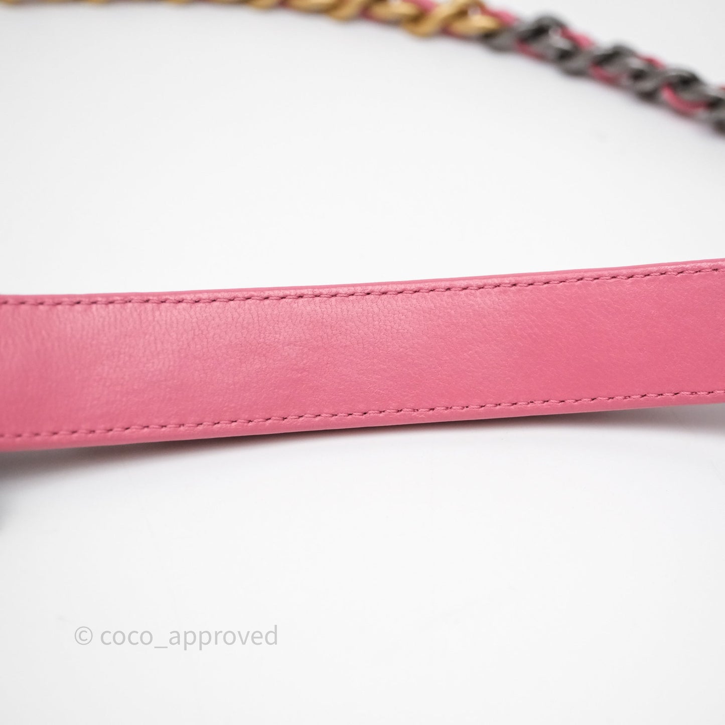 Chanel 19 Small Pink Mixed Hardware