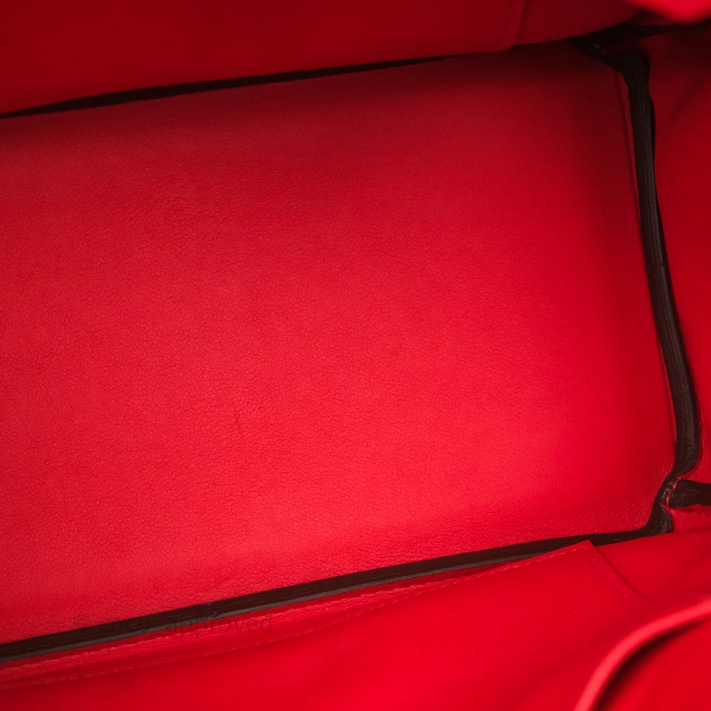 Hermes Birkin 25 Retourne Rouge Swift Gold Hardware