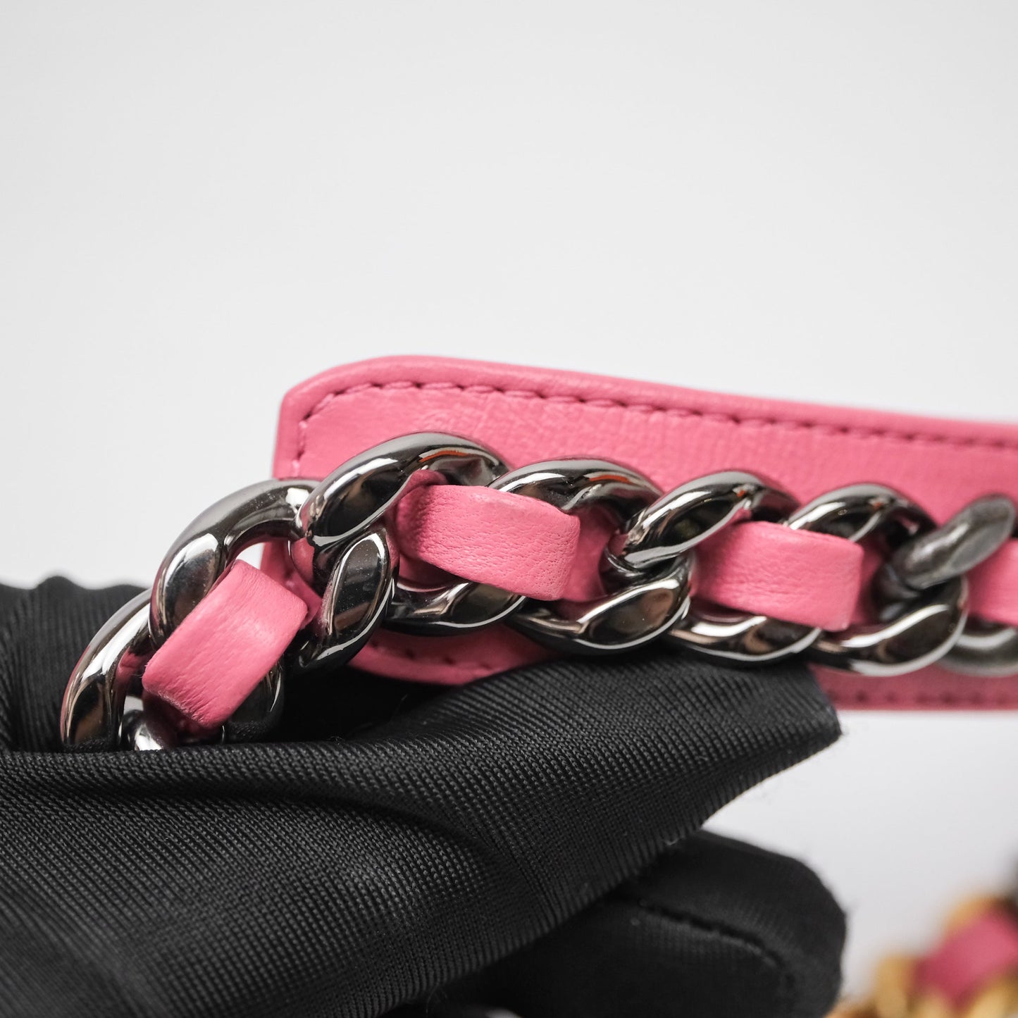 Chanel 19 Small Pink Mixed Hardware