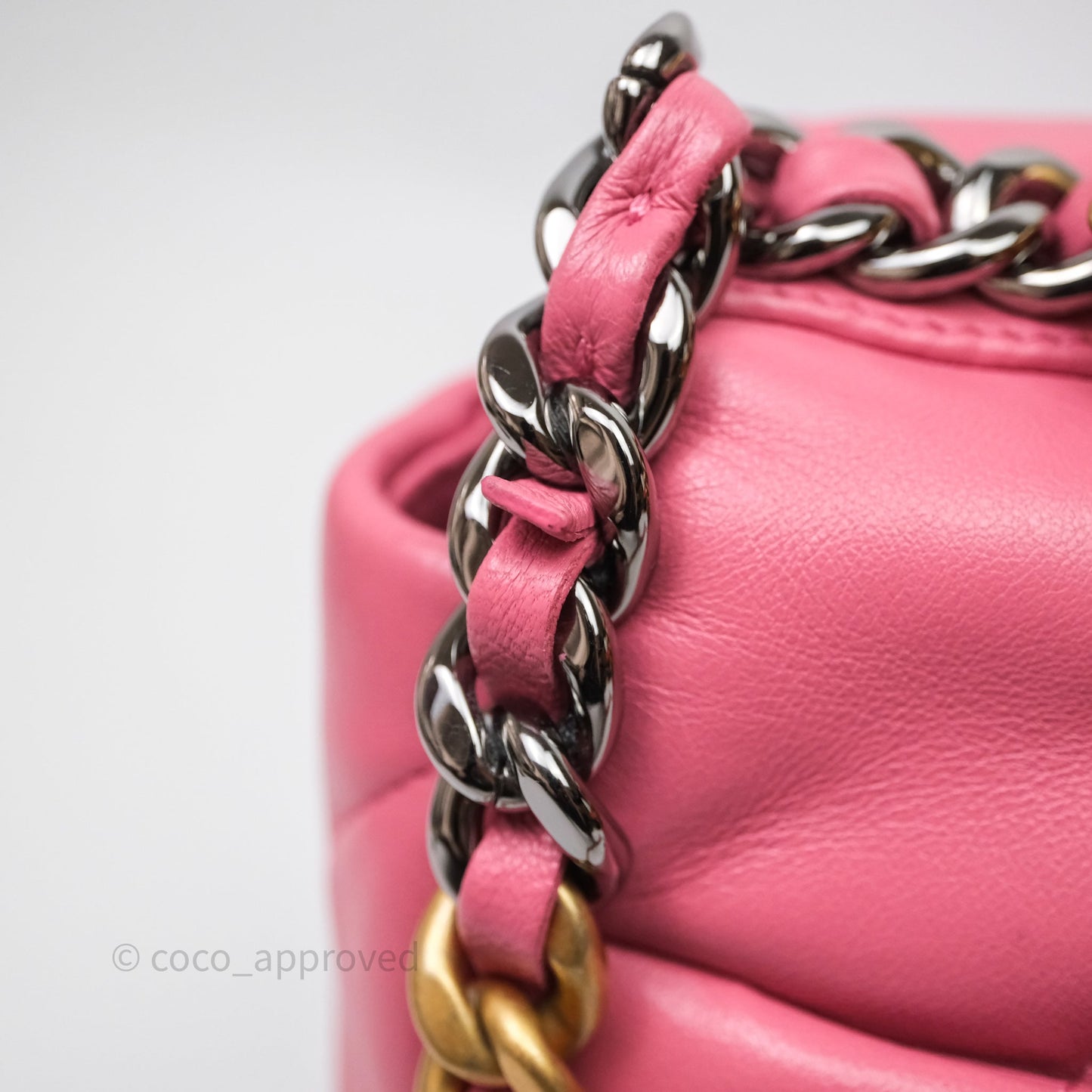 Chanel 19 Small Pink Mixed Hardware