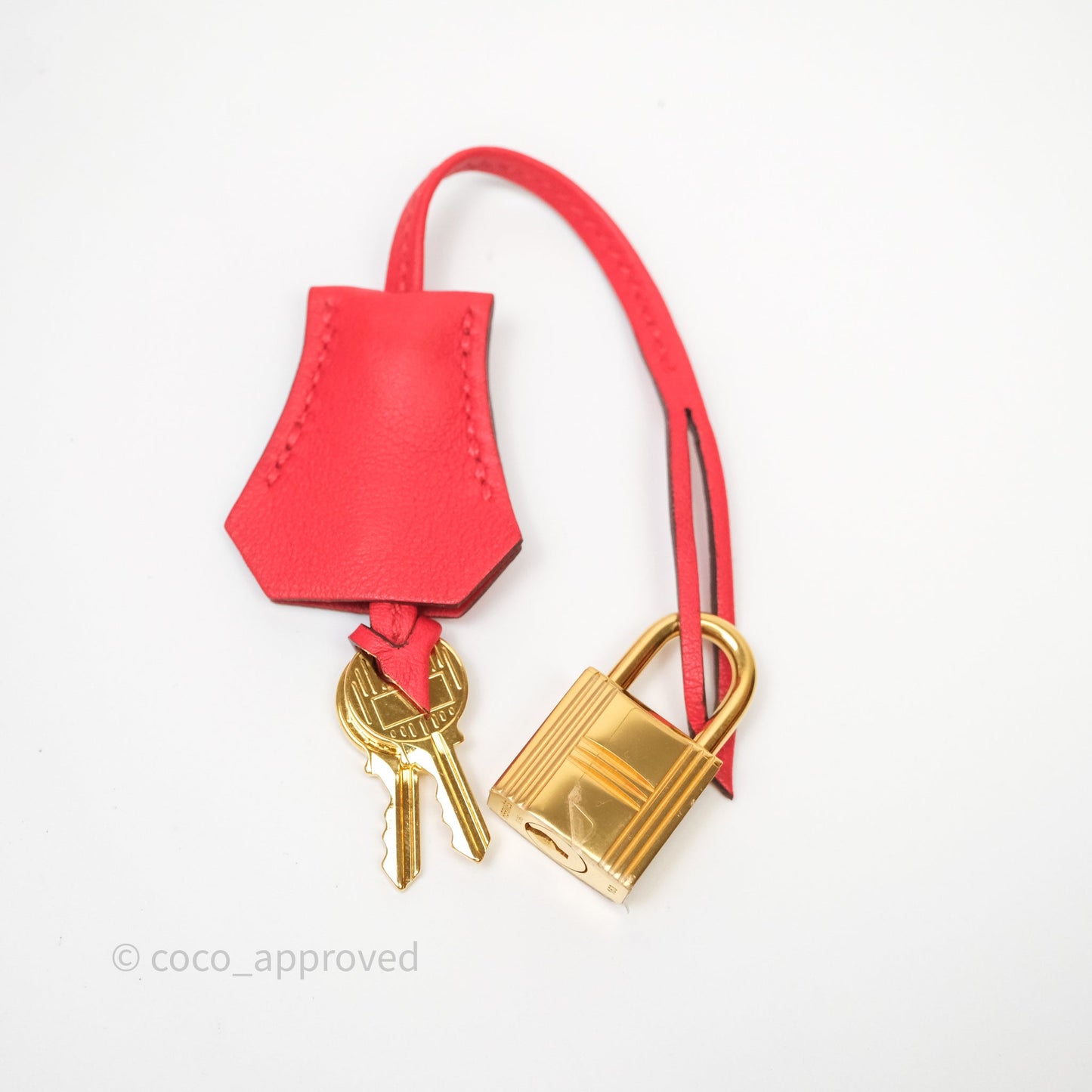 Hermes Birkin 25 Retourne Rouge Swift Gold Hardware