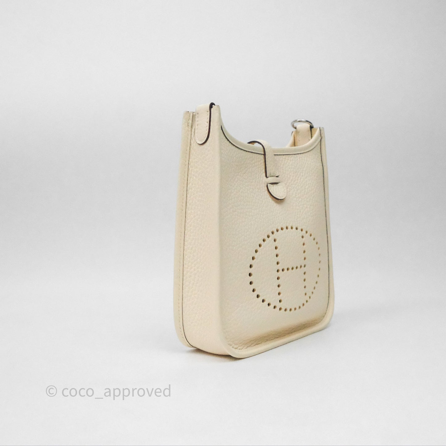 Hermès Mini Evelyne 16 Nata I2 Clemence Palladium Hardware