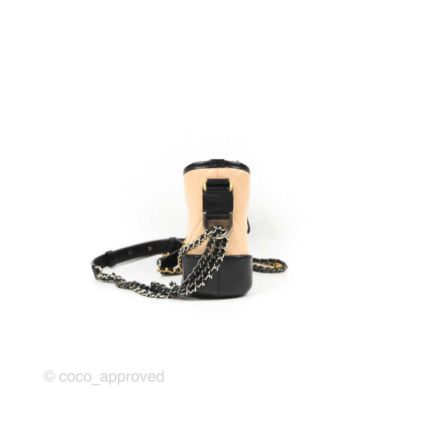 Chanel Small Gabrielle Hobo Quilted Beige Aged Calfskin