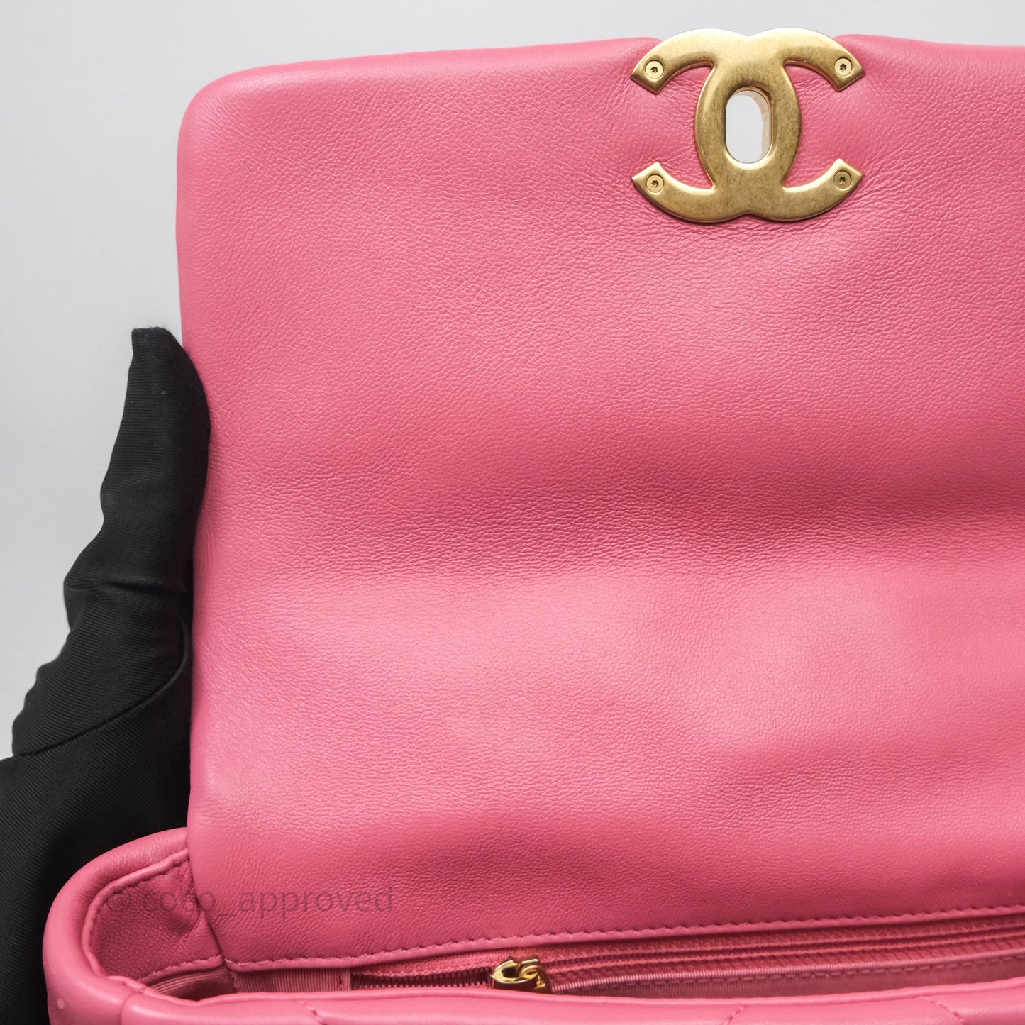 Chanel 19 Small Pink Mixed Hardware