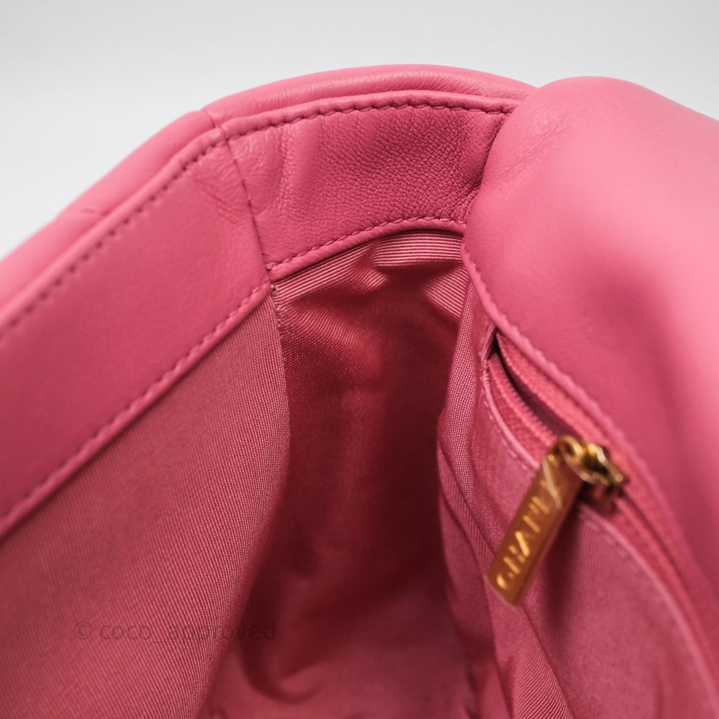Chanel 19 Small Pink Mixed Hardware