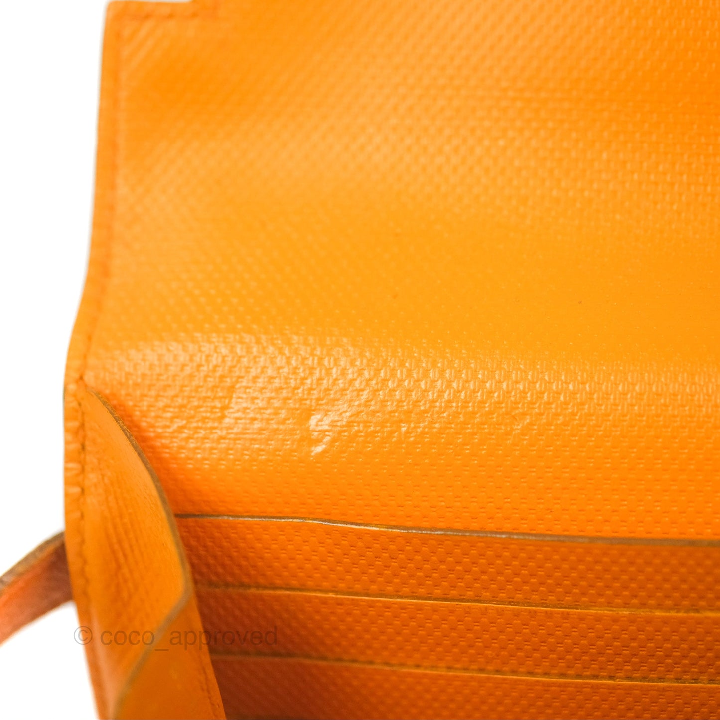 Hermès Kelly Long Wallet Jaune d'or Grain d’H Palladium Hardware