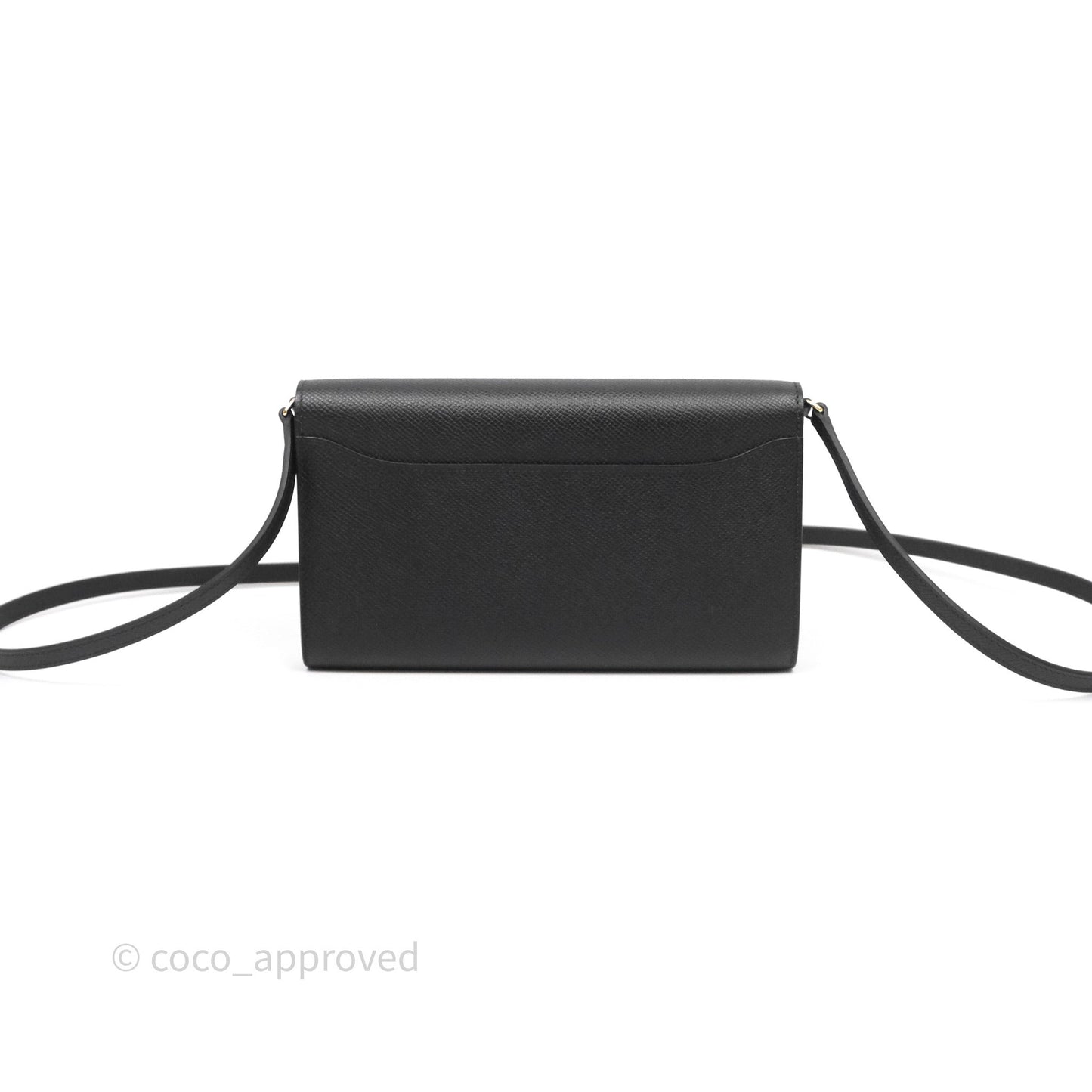 Hermès Constance Long To Go Wallet Black Noir 89 Epsom Lizard Gold Hardware