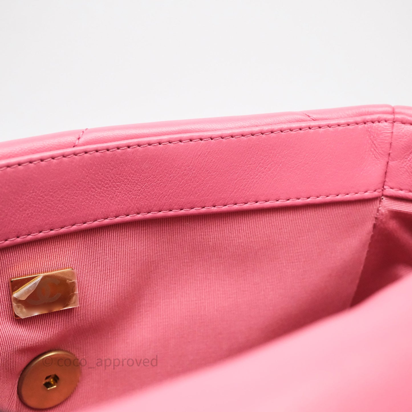 Chanel 19 Small Pink Mixed Hardware