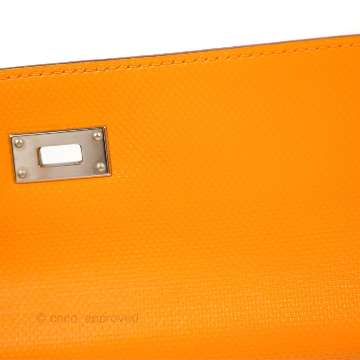 Hermès Kelly Long Wallet Jaune d'or Grain d’H Palladium Hardware