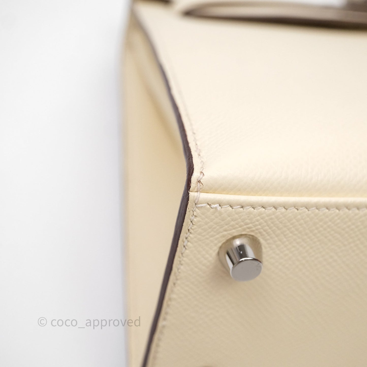 Hermes Kelly 25 Nata I2 Epsom Palladium Hardware