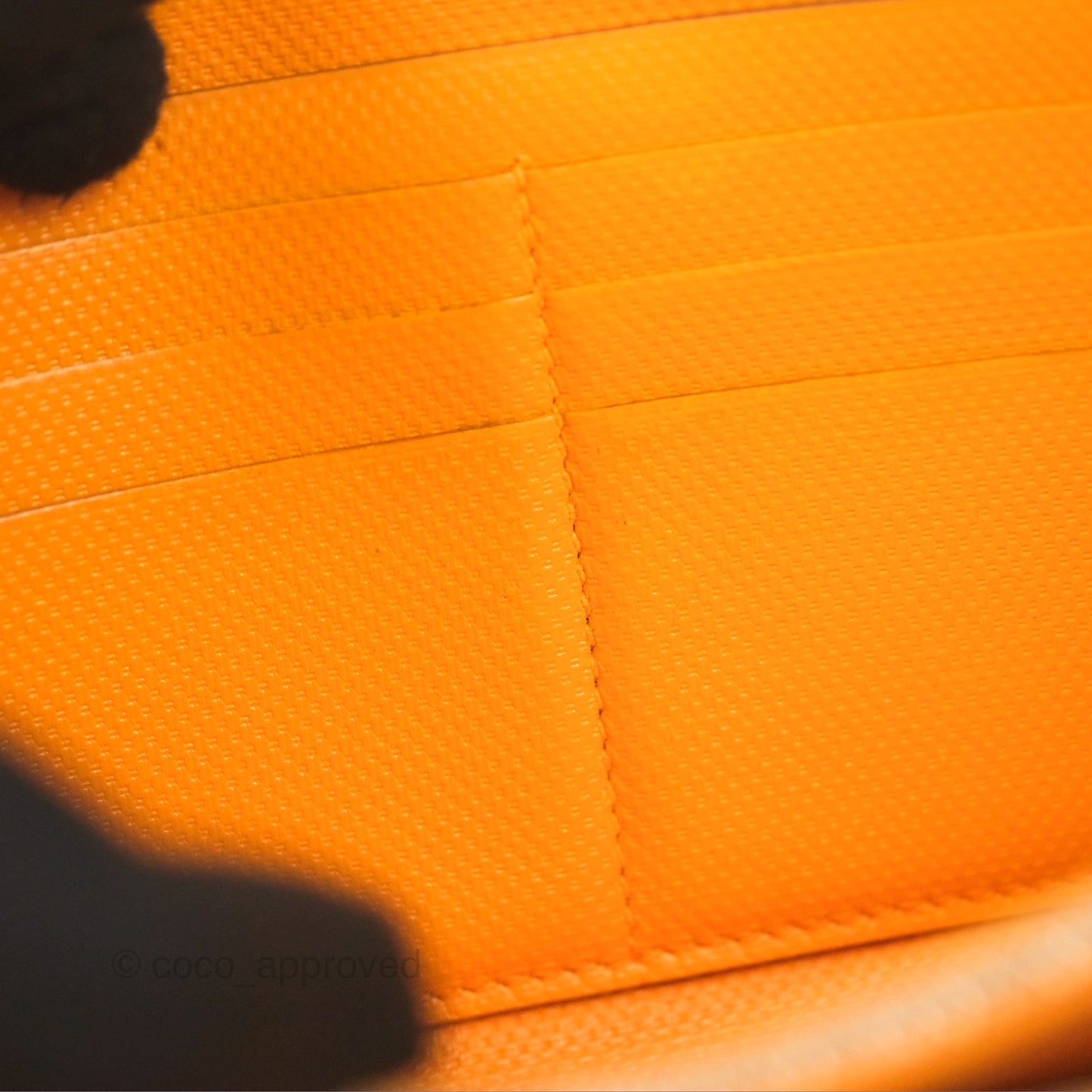 Hermès Kelly Long Wallet Jaune d'or Grain d’H Palladium Hardware