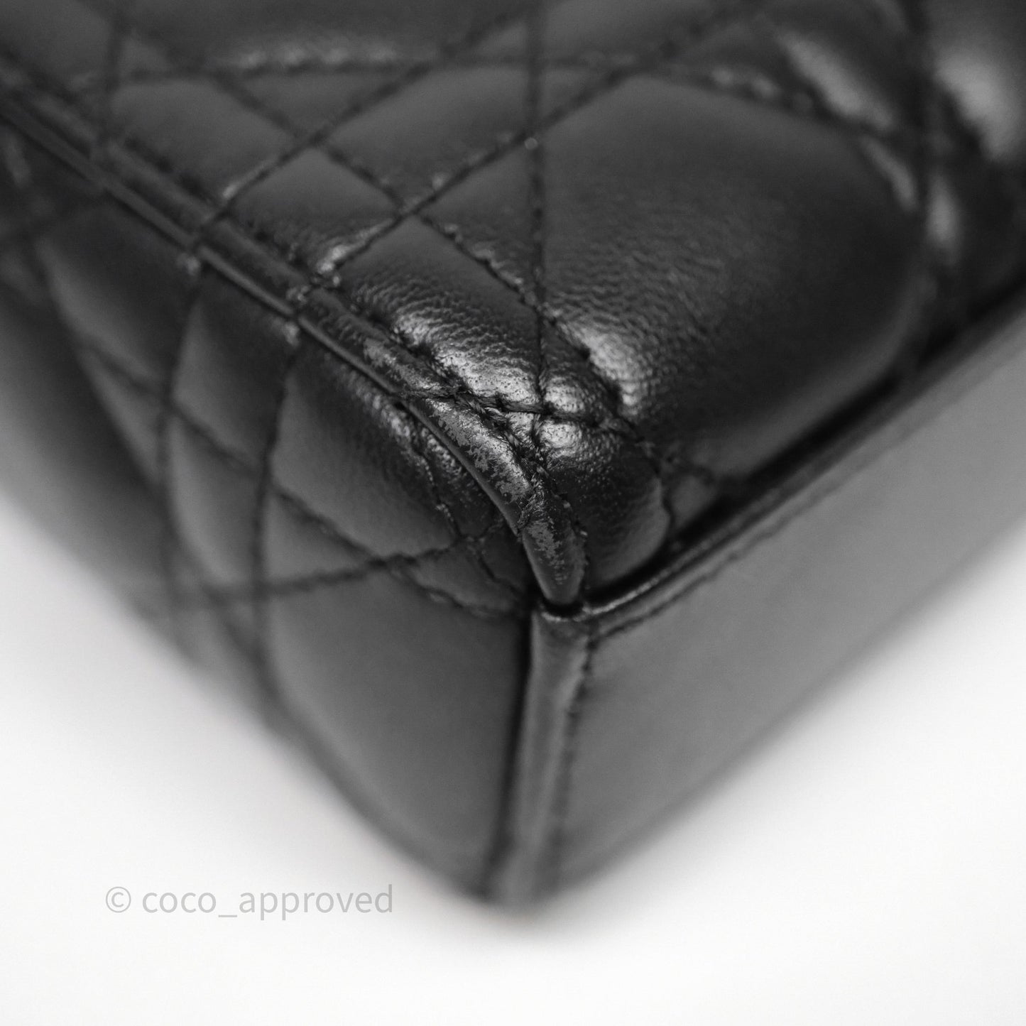 Dior Small Lady D-Joy Bag Black Lambskin Cannage Gold Hardware